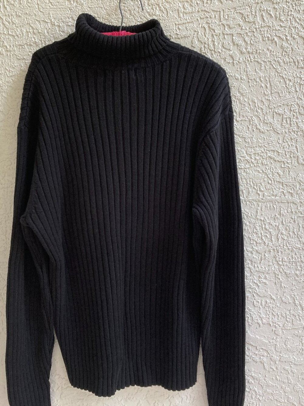 Black Turtleneck Sweater XXL Ribbed Cotton Pristine Old Navy Women